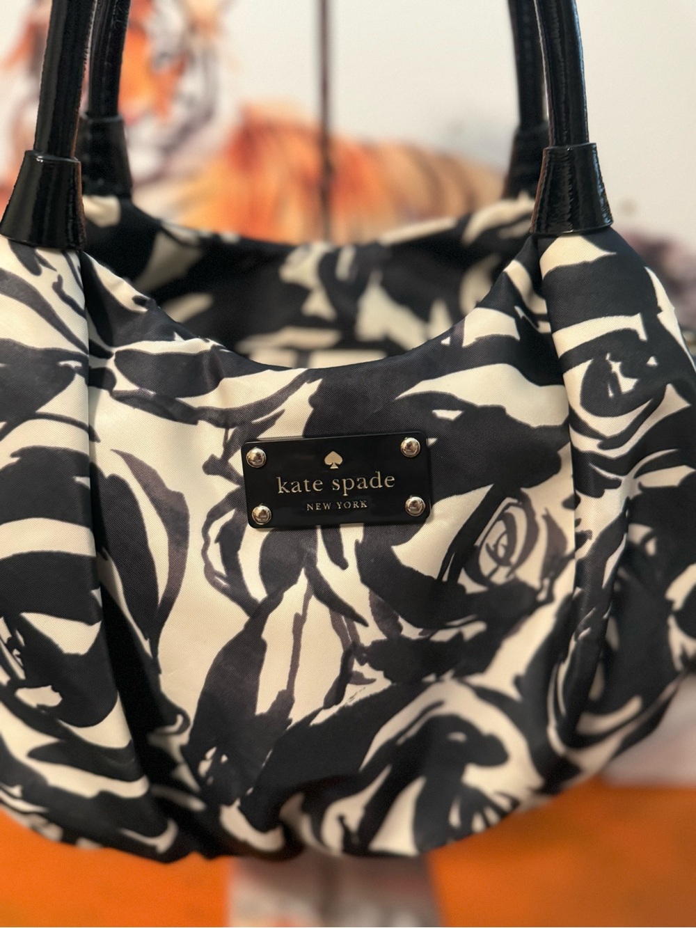 Kate Spade Roseland Storybook Floral Shoulder Bag VGUC - Picture 3 of 13